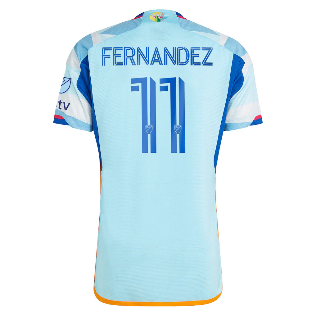 Omir Fernandez Colorado Rapids adidas 2024 New Day Kit Authentic Player Jersey - Light Blue