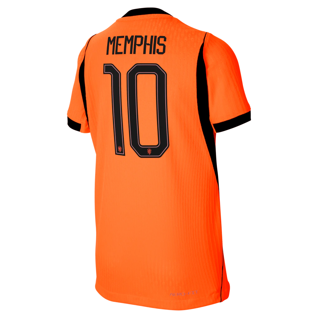 Memphis Depay Netherlands National Team Nike Youth 2026 Home Match Authentic Jersey - Orange