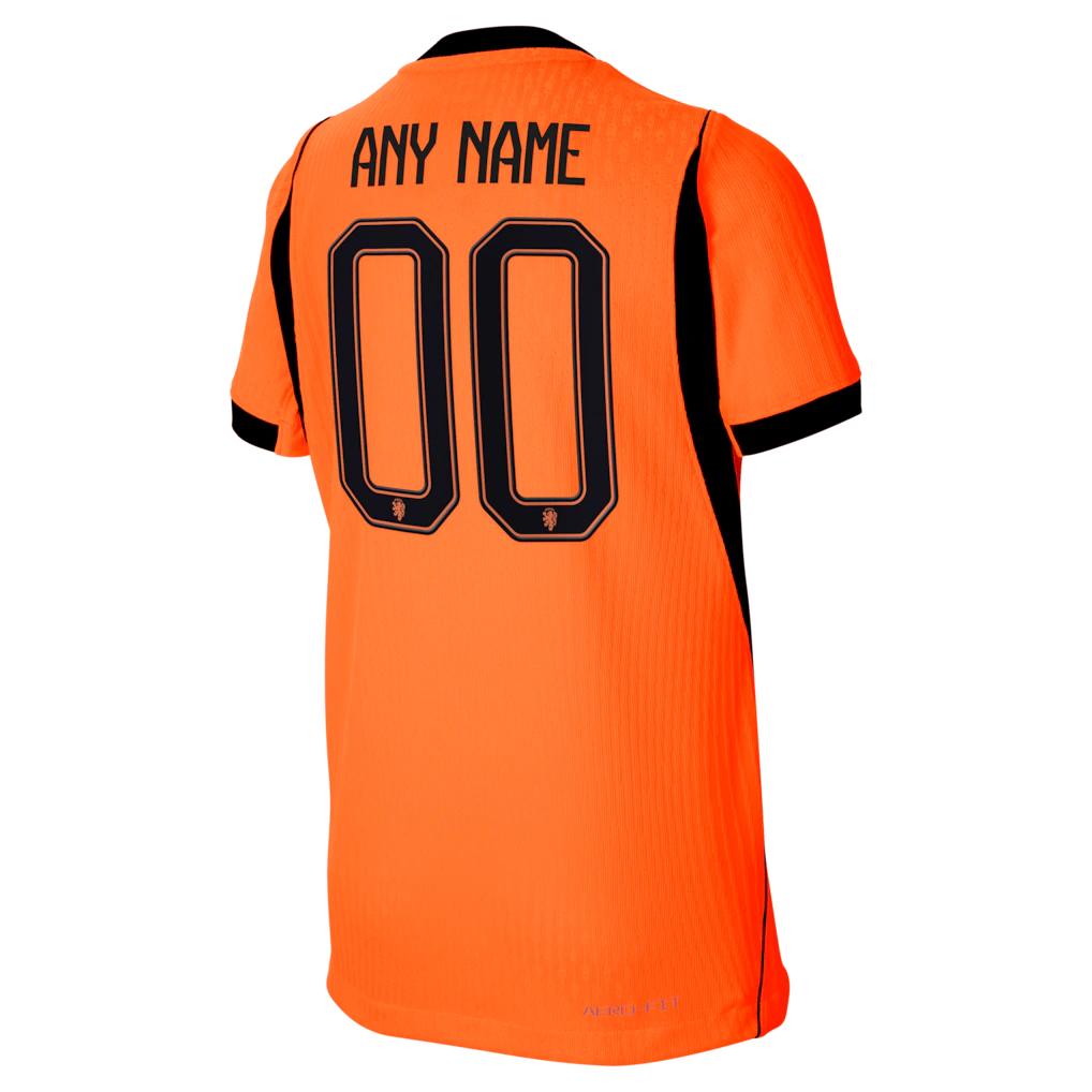 Netherlands National Team Nike Youth 2026 Home Match Authentic Custom Jersey - Orange