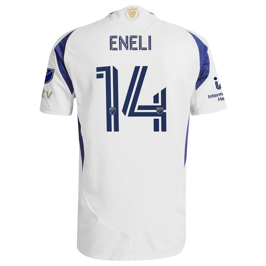 Emeka Eneli Real Salt Lake adidas 2025 Grid City On-Field Authentic Jersey - White