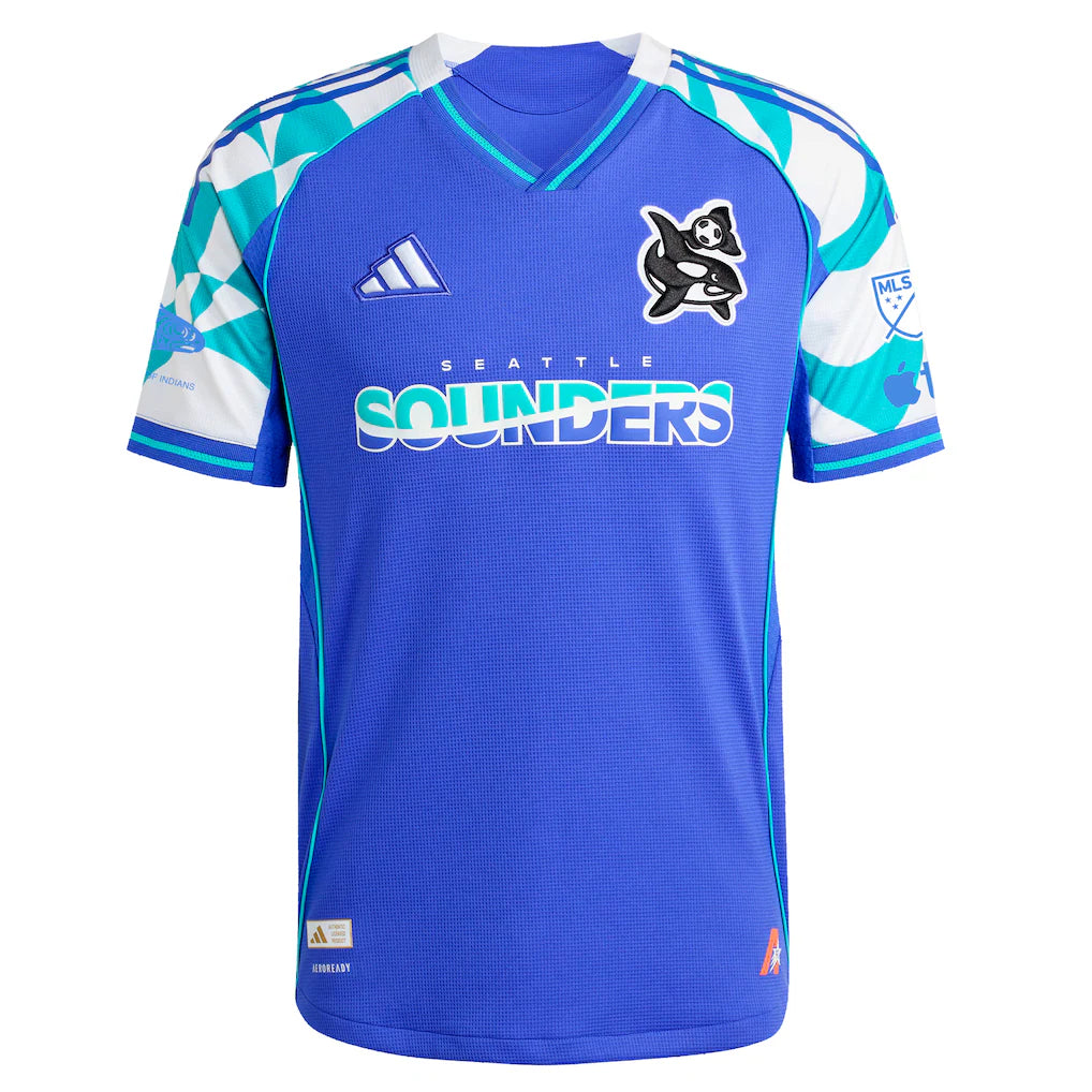 Seattle Sounders FC adidas 2025 Third Authentic Jersey - Blue