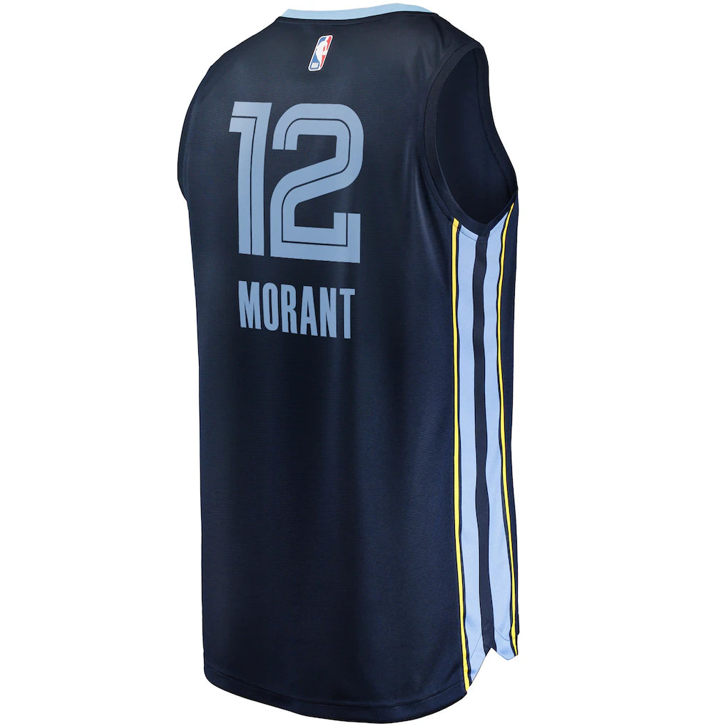 Ja Morant Memphis Grizzlies Fanatics Big & Tall Fast Break Player Jersey - Navy - Icon Edition