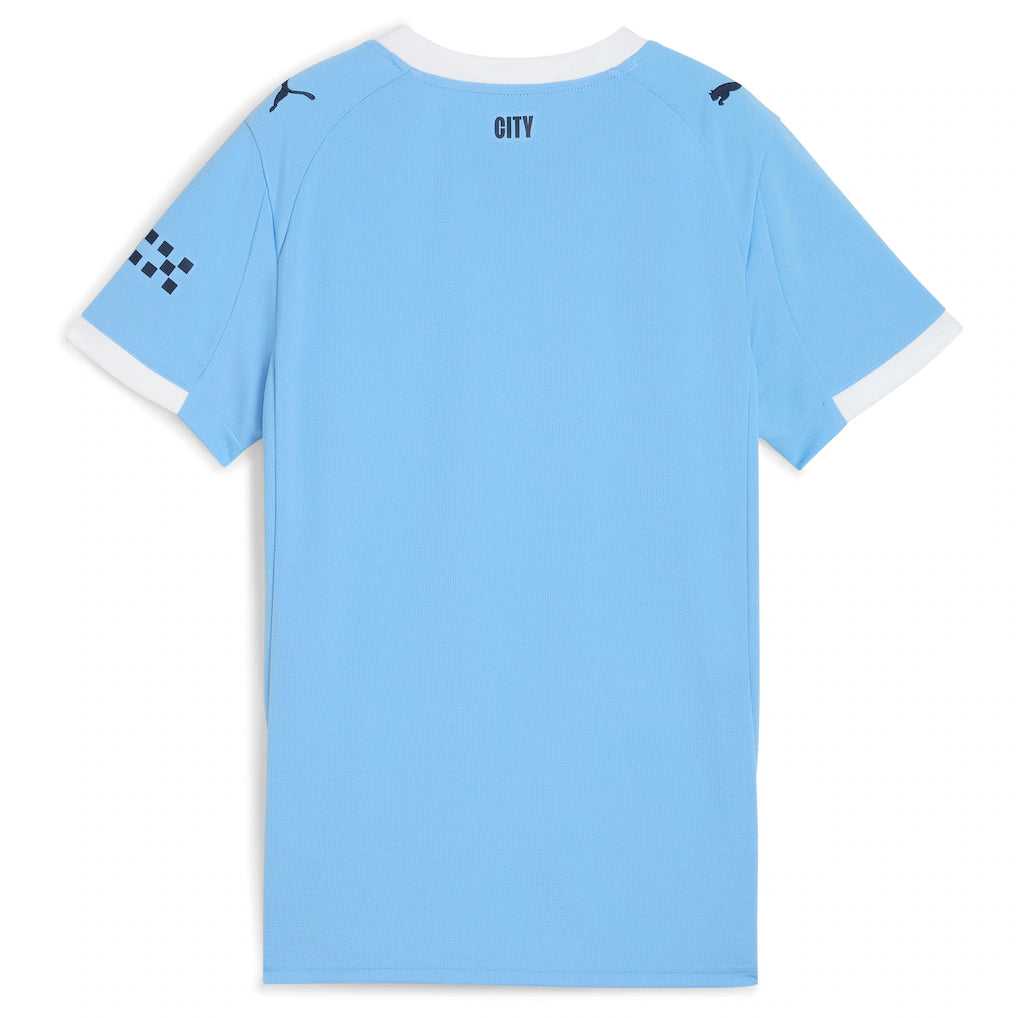 Manchester City Puma Women's 2025/26 Home Replica Jersey - Sky Blue