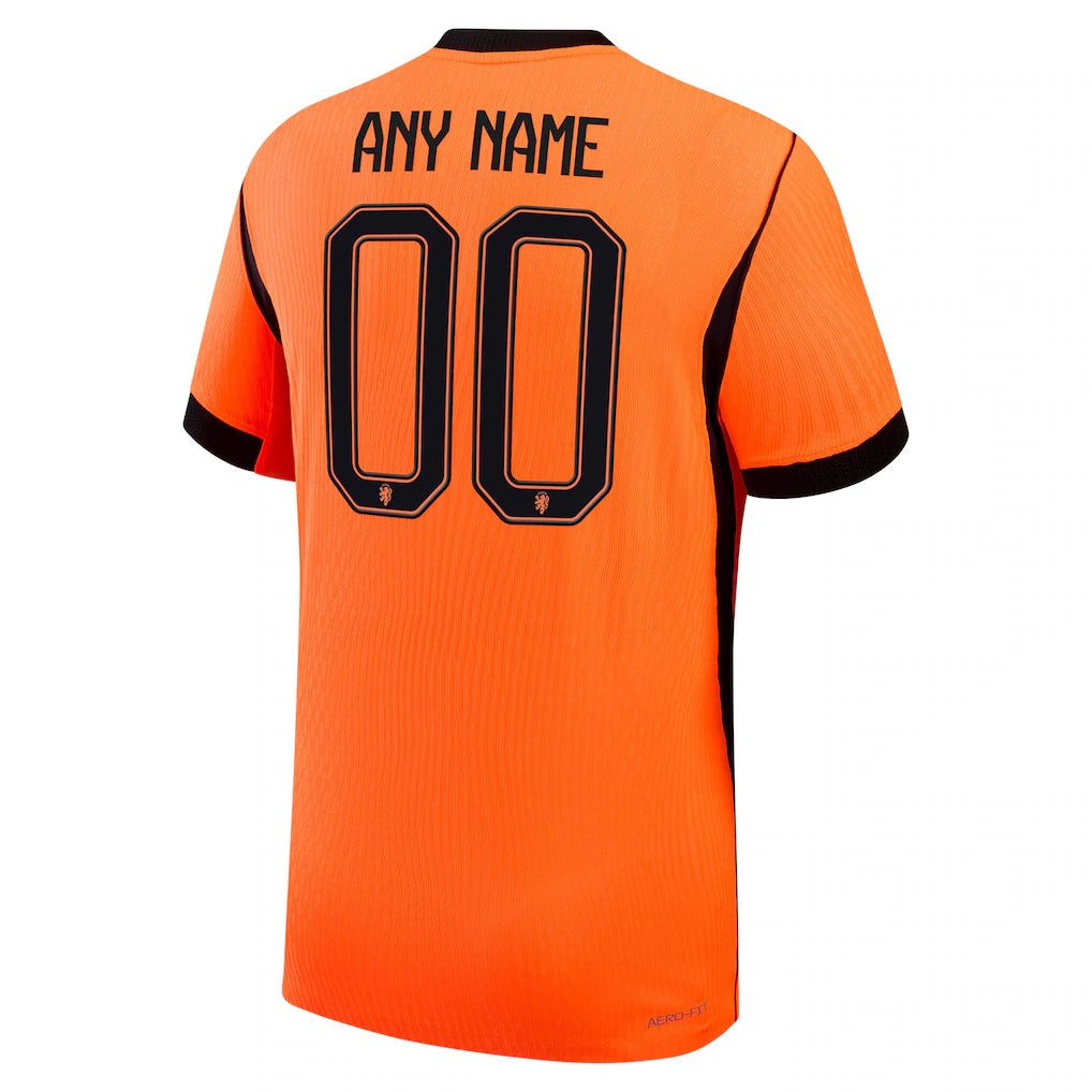 Netherlands National Team Nike 2026 Home Match Authentic Custom Jersey - Orange