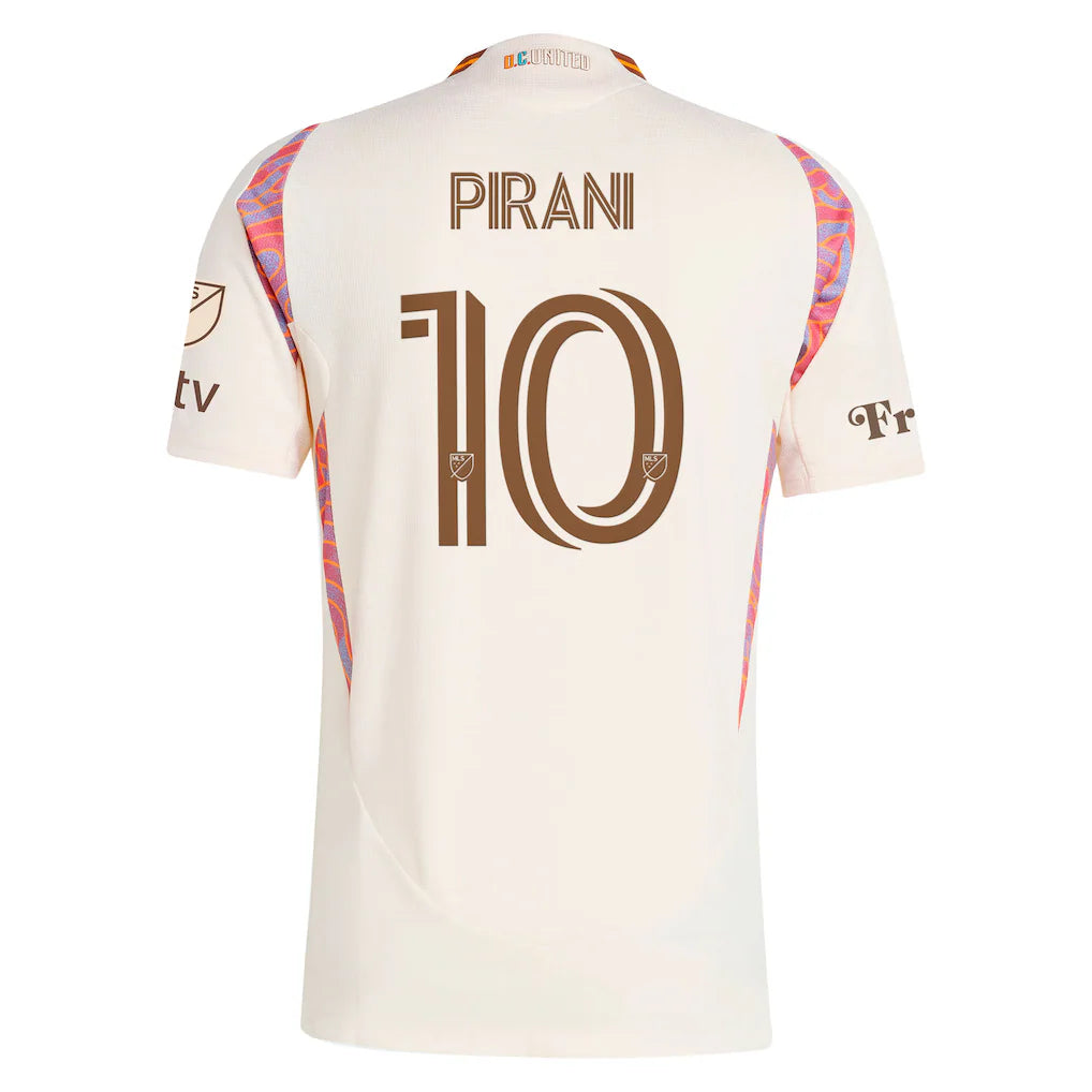 Gabriel Pirani D.C. United adidas 2025 The Soul Kit On-Field Authentic Jersey - Natural