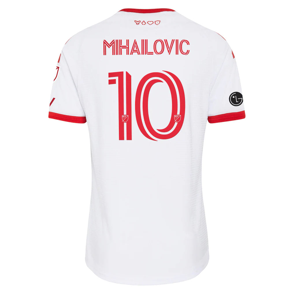 Djordje Mihailovic Toronto FC adidas  2026 Winter Kit On-Field Authentic Patch Jersey - White
