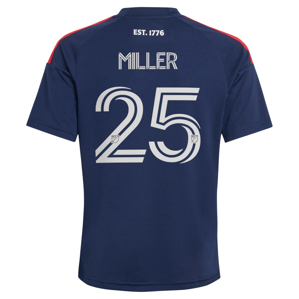 Peyton Miller New England Revolution adidas Youth  2026 Independence Day Replica Jersey - Blue