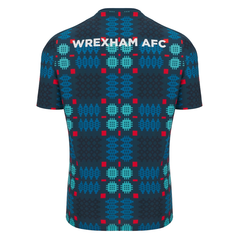 Wrexham Macron Warm-Up Top - Blue