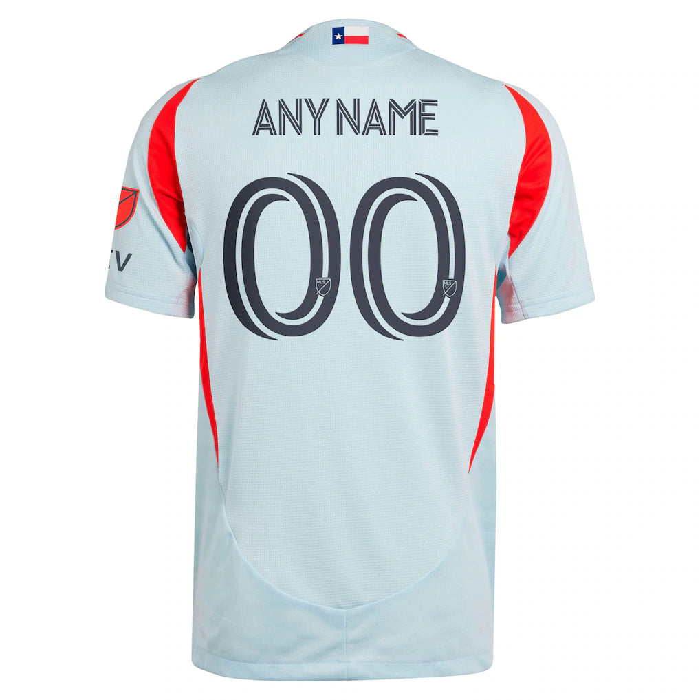 FC Dallas adidas 2025 The Inferno Kit Authentic Custom Jersey - Light Blue