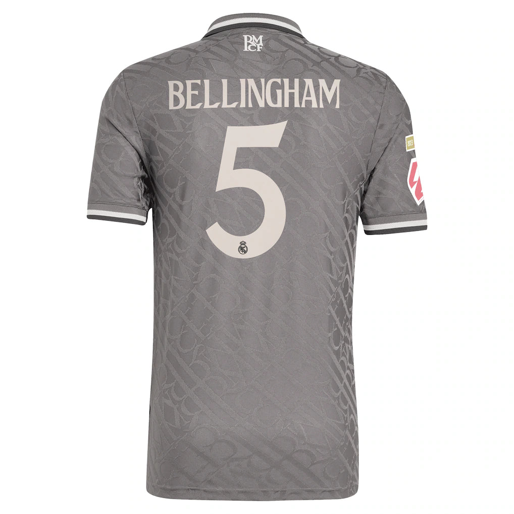 Jude Bellingham Real Madrid adidas Originals 2024/25 Third Authentic Player Jersey - Charcoal