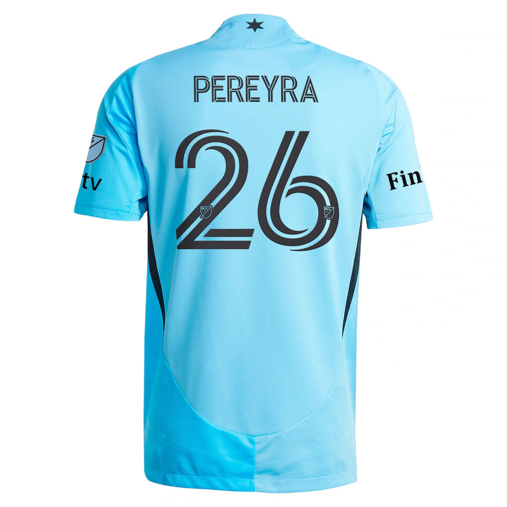 Joaquín Pereyra Minnesota United FC adidas 2025 CONVERGENCE On-Field Authentic Jersey – Blue