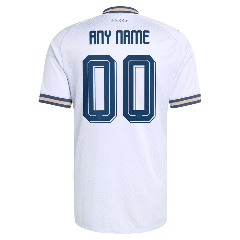 Italy National Team adidas 2026 Away On-Field Authentic Custom Jersey - Light Blue