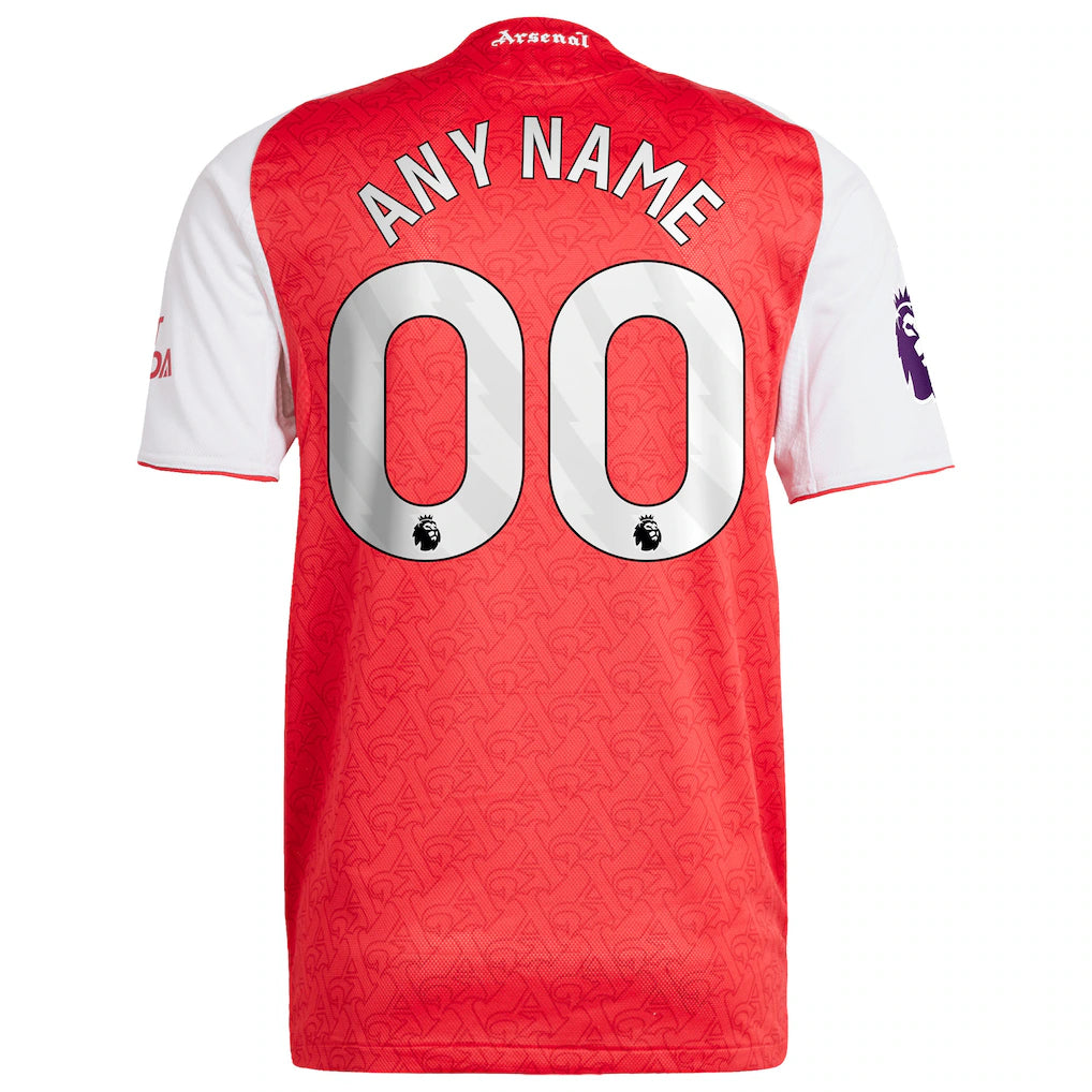 Arsenal adidas 2025/26 Home Authentic Custom Jersey - Red