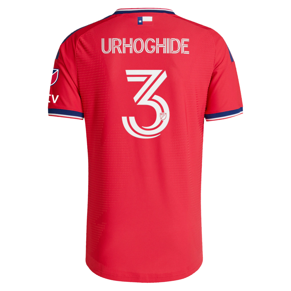 Osaze Urhoghide FC Dallas adidas 2026 DNA Kit On-Field Authentic Patch Jersey - Red