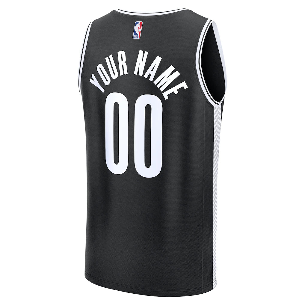 Brooklyn Nets Fanatics Fast Break Custom Jersey - Icon Edition - Black