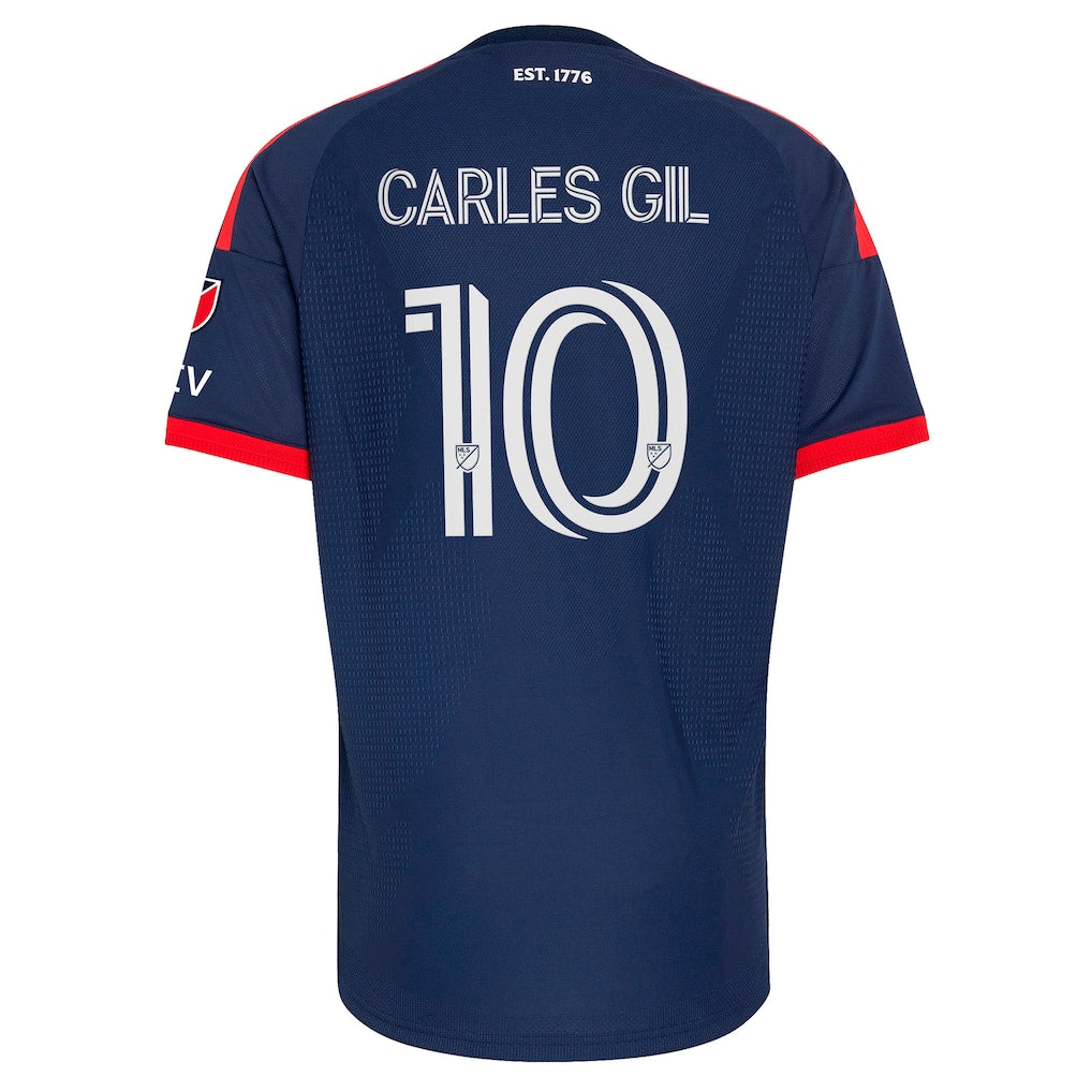 Carles Gil New England Revolution adidas  2026 Independence Day On-Field Authentic Patch Jersey - Blue