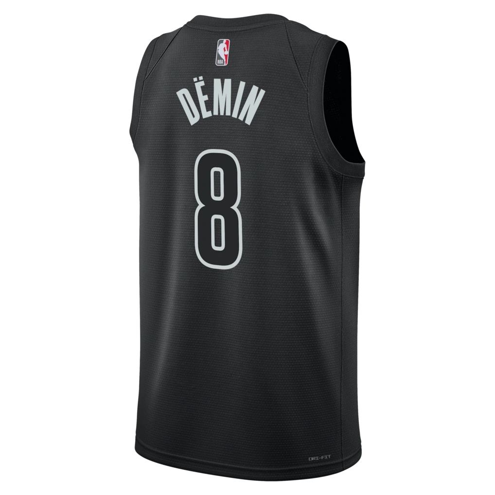Egor Dëmin Brooklyn Nets Jordan Brand Unisex  Swingman Jersey - Statement Edition - Black
