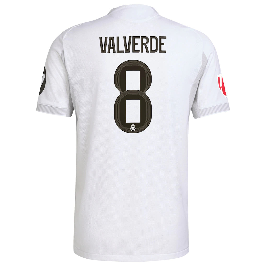 Federico Valverde Real Madrid adidas 2025/26 Home Authentic Jersey - White