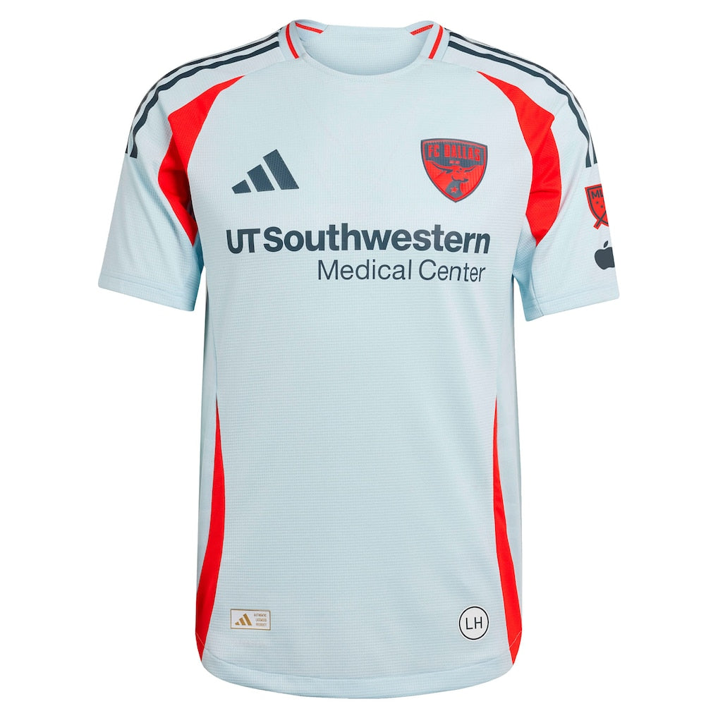 FC Dallas adidas 2025 The Inferno Kit Authentic Jersey - Light Blue