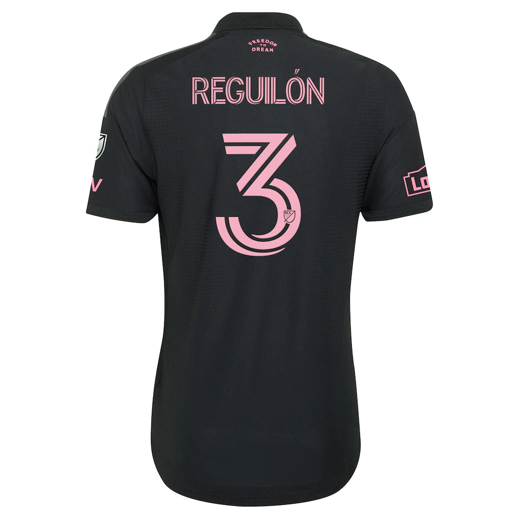 Sergio Reguilón Inter Miami CF adidas 2026 Presagio On-Field Authentic Patch Jersey - Black