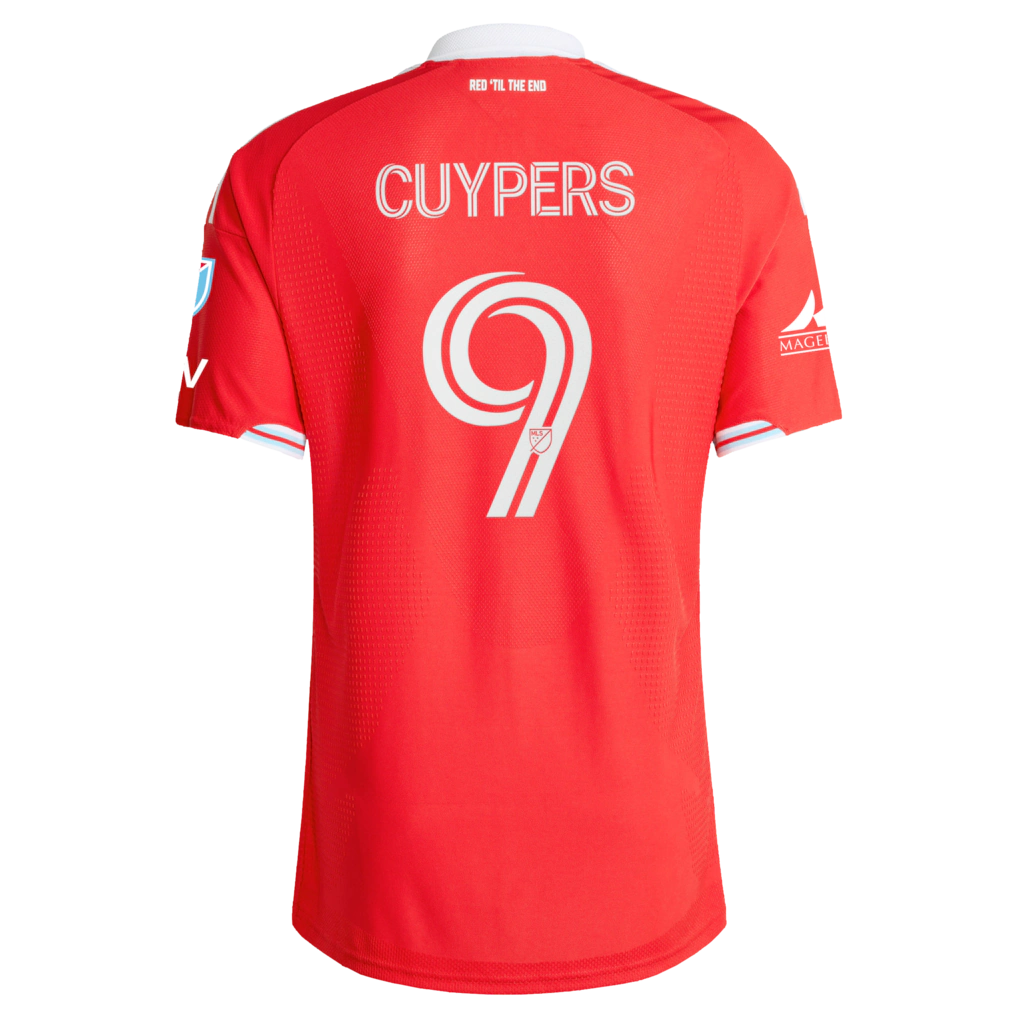 Hugo Cuypers Chicago Fire adidas 2026 Forever Red On-Field Authentic Patch Jersey - Red