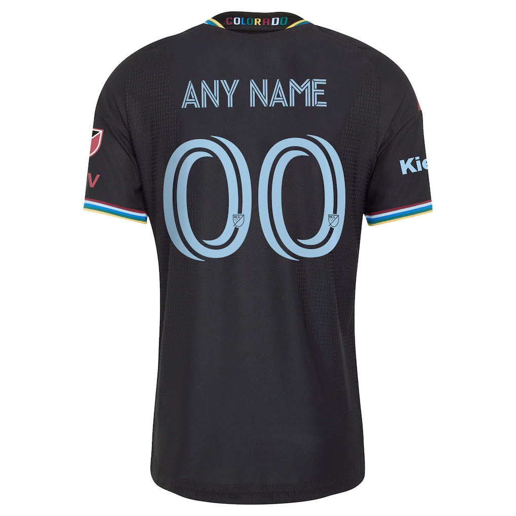 Colorado Rapids adidas 2026 Colorful Colorado On-Field Authentic Patch Custom Jersey - Black