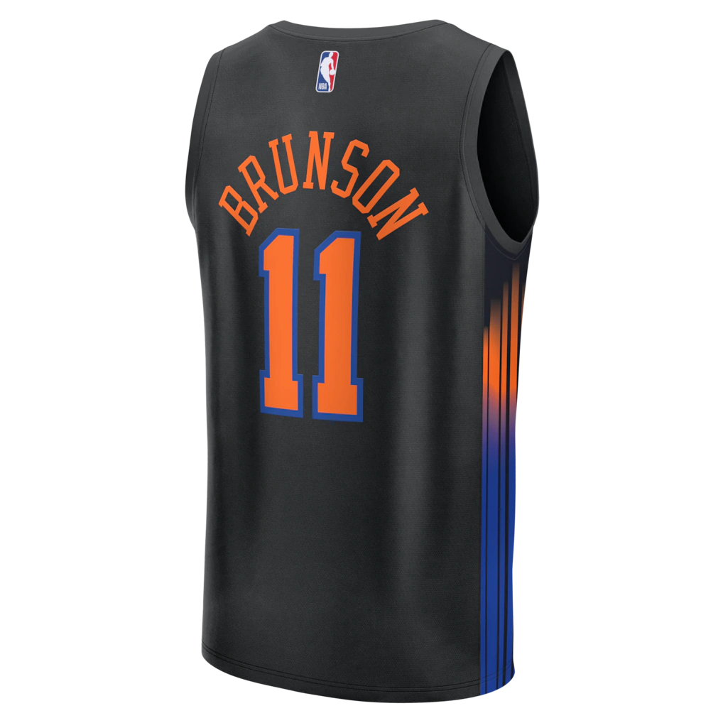 Jalen Brunson New York Knicks Fanatics Fast Break Jersey - Statement Edition - Black