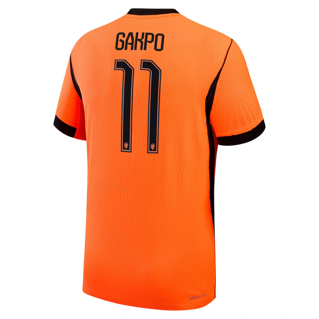 Cody Gakpo Netherlands National Team Nike 2026 Home Match Authentic Jersey - Orange