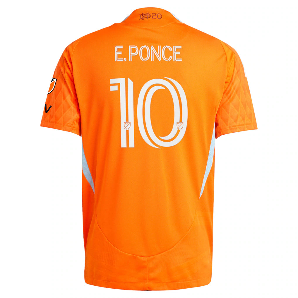 Ezequiel Ponce Houston Dynamo FC adidas 2025 Season 20 On-Field Authentic Jersey - Orange
