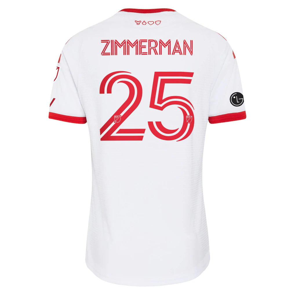 Walker Zimmerman Toronto FC adidas  2026 Winter Kit On-Field Authentic Patch Jersey - White