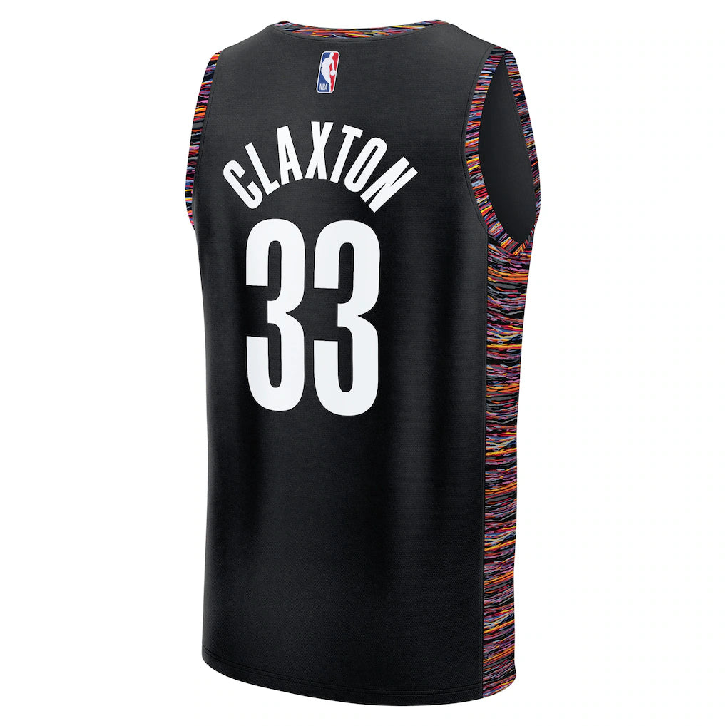 Nic Claxton Brooklyn Nets Fanatics 2025/26 City Edition Fast Break Jersey - Black