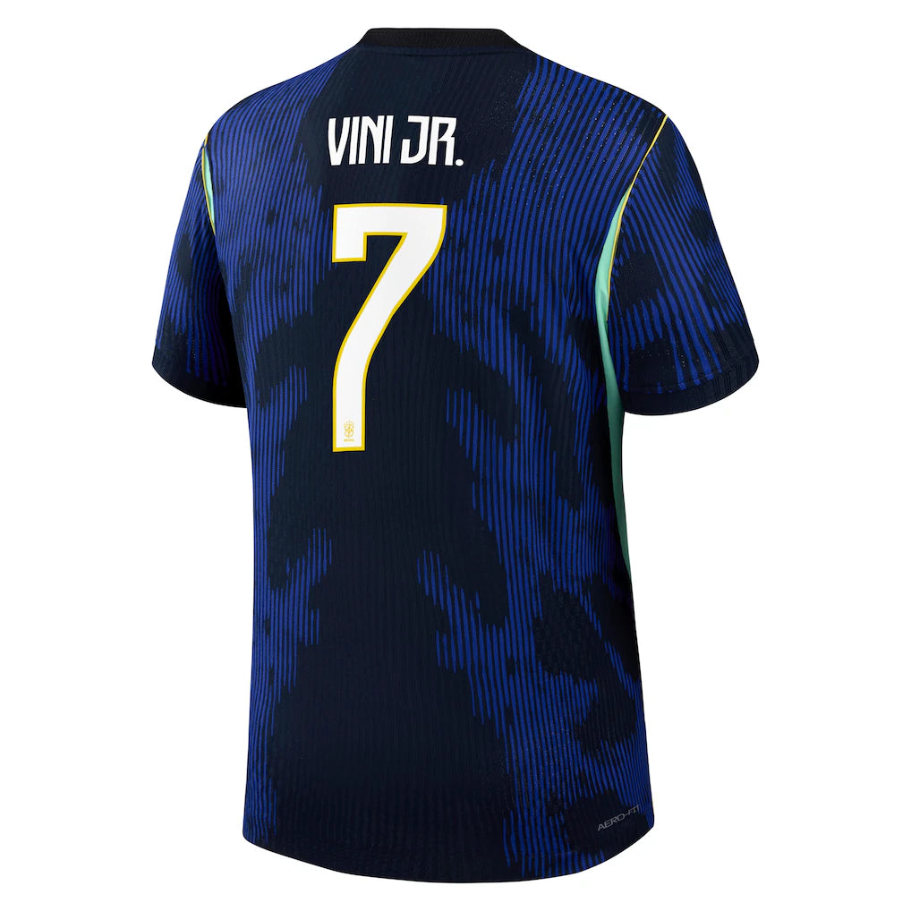 Vinicius Junior Brazil National Team Jordan Brand 2026 Away Match Authentic Jersey - Blue