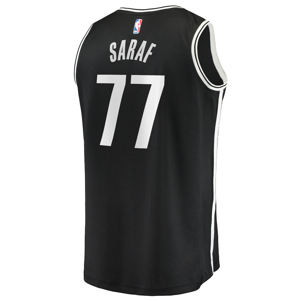 Ben Saraf Brooklyn Nets Fanatics Fast Break Replica Jersey - Black - Icon Edition