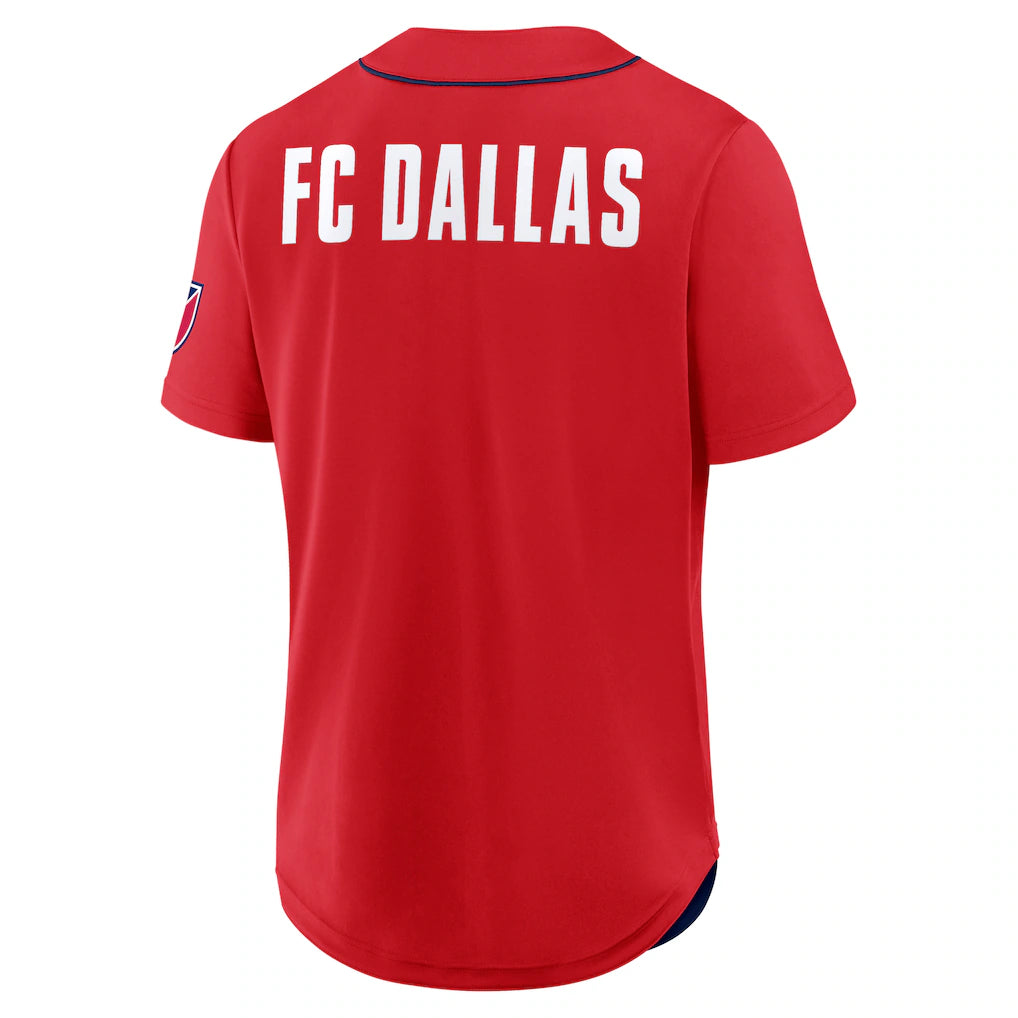 FC Dallas Fanatics Injury Time Baseball Jersey - Red