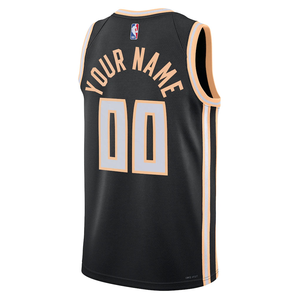 Atlanta Hawks Nike Unisex 2025/26 City Edition Swingman Custom Jersey - Black