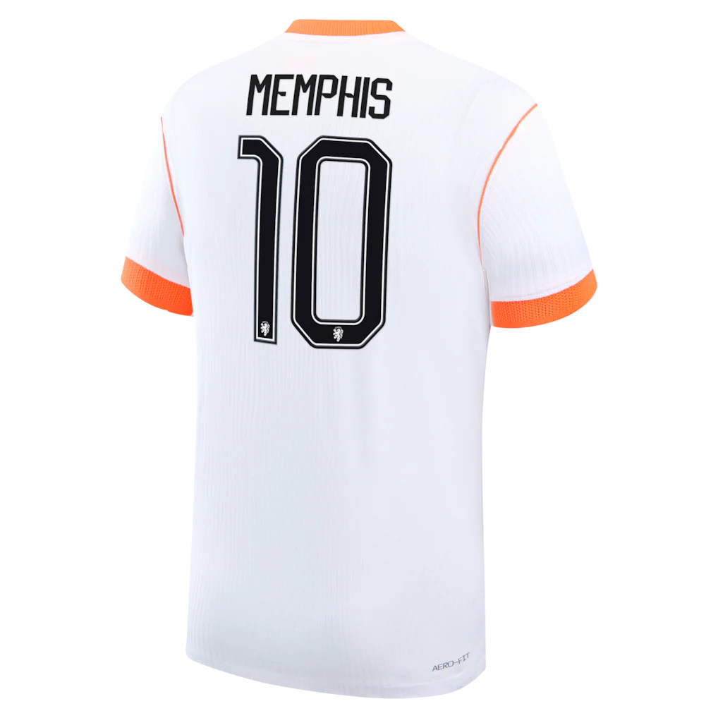 Memphis Depay Netherlands National Team Nike 2026 Away Match Authentic Jersey - White