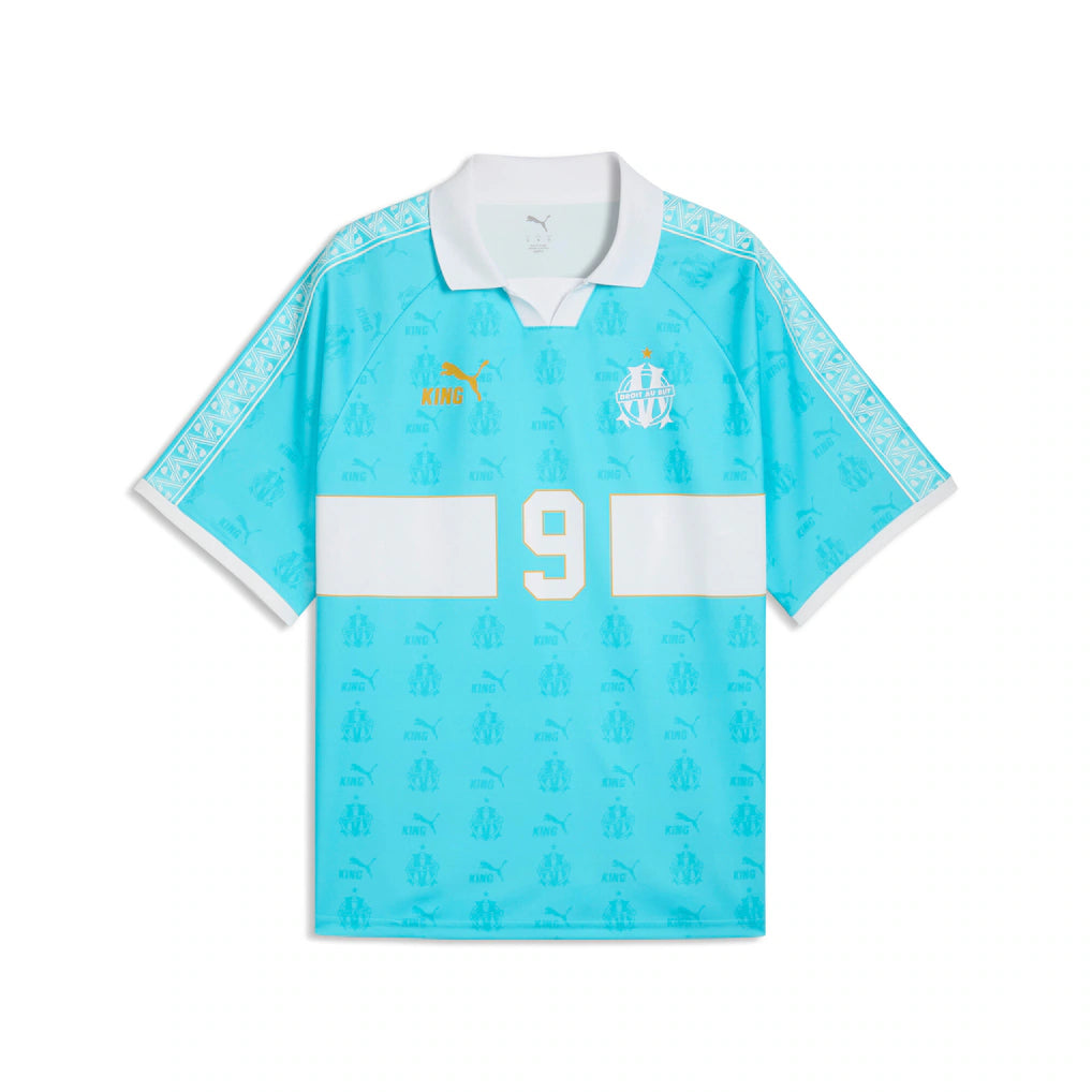 Olympique Marseille Puma KING Retro Fashion Jersey - Turquoise
