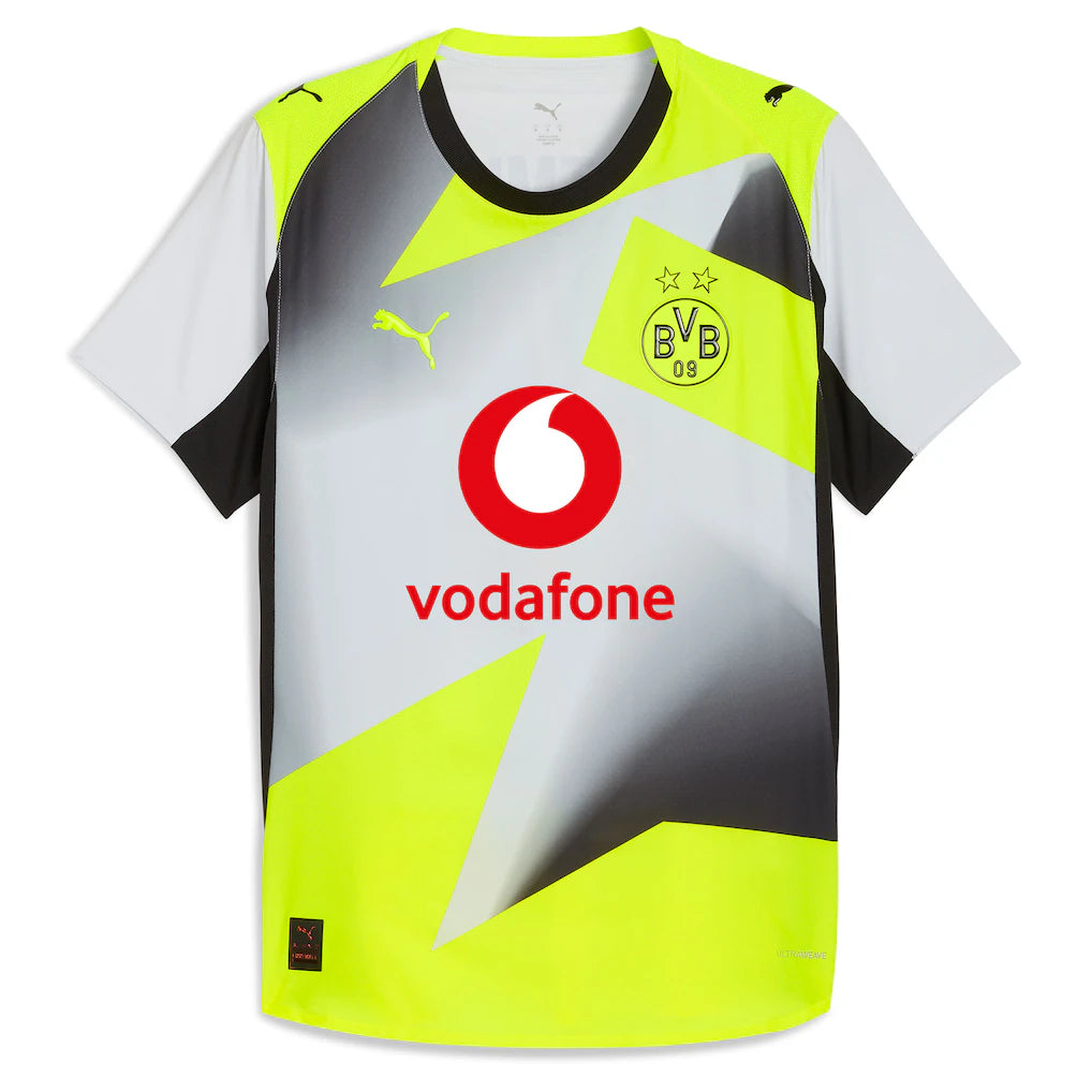 Borussia Dortmund Puma 2025/26 Away Authentic Jersey - Gray