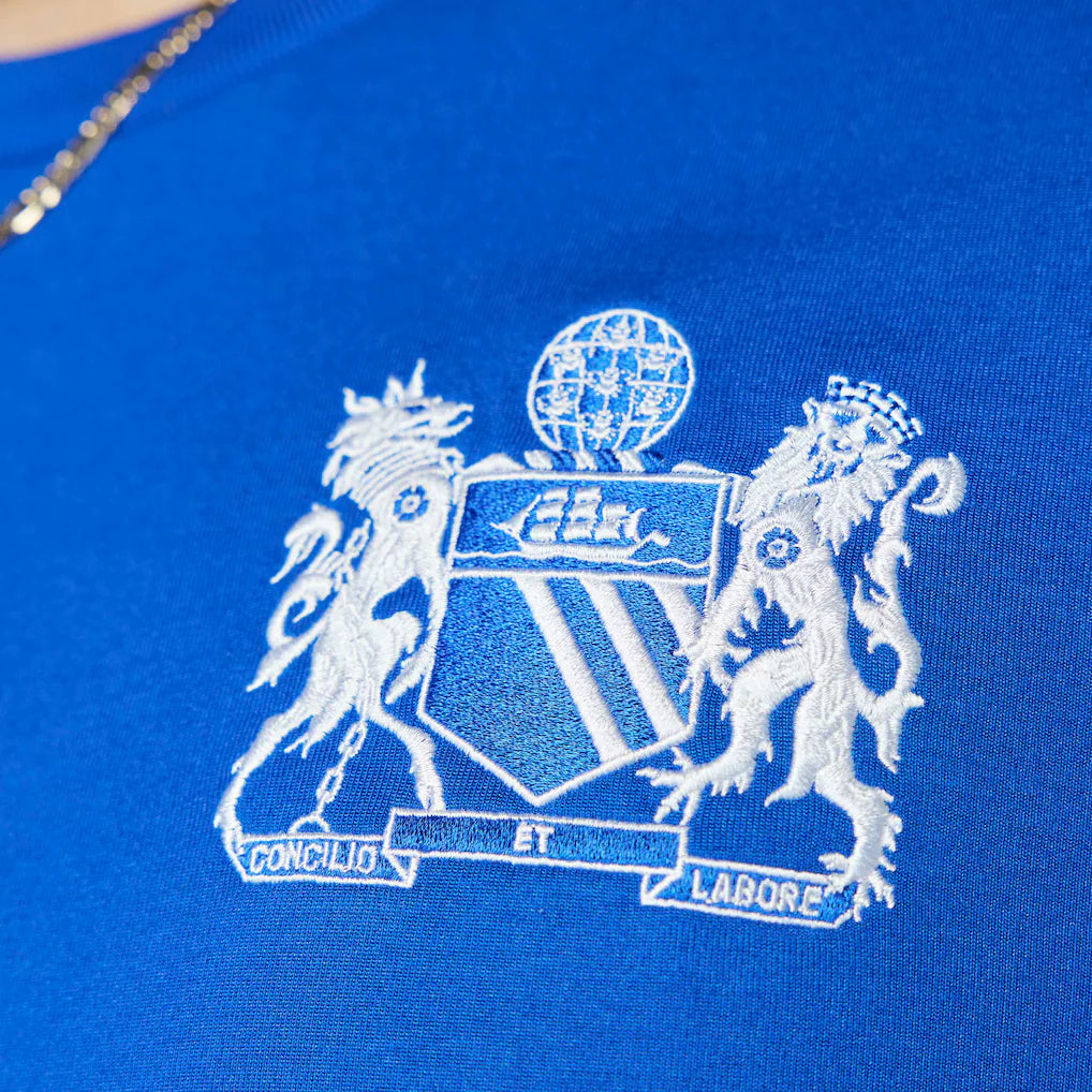 Manchester United x George Best adidas Originals Lifestyler Long Sleeve Jersey - Blue