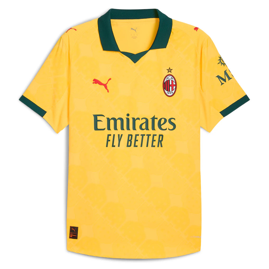 AC Milan Puma 2025/26 Third Authentic Jersey - Yellow