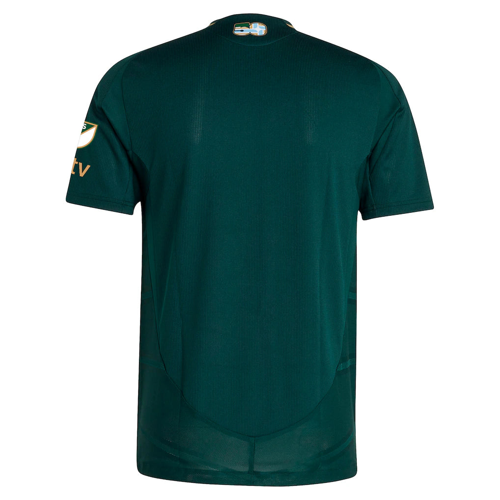 Portland Timbers adidas 2025 Forever Green & Gold Authentic Jersey - Green