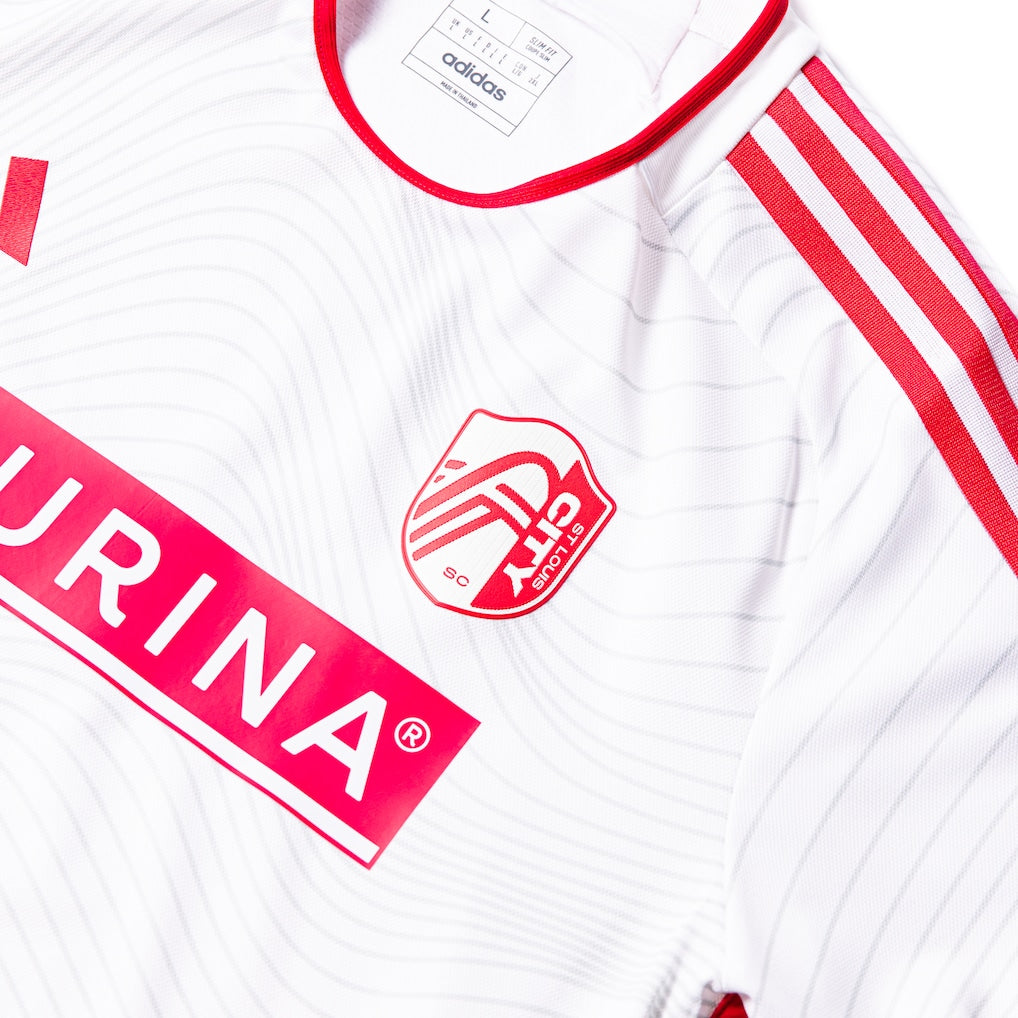 St. Louis City SC adidas 2024 The Confluence Kit Authentic Custom Jersey - White