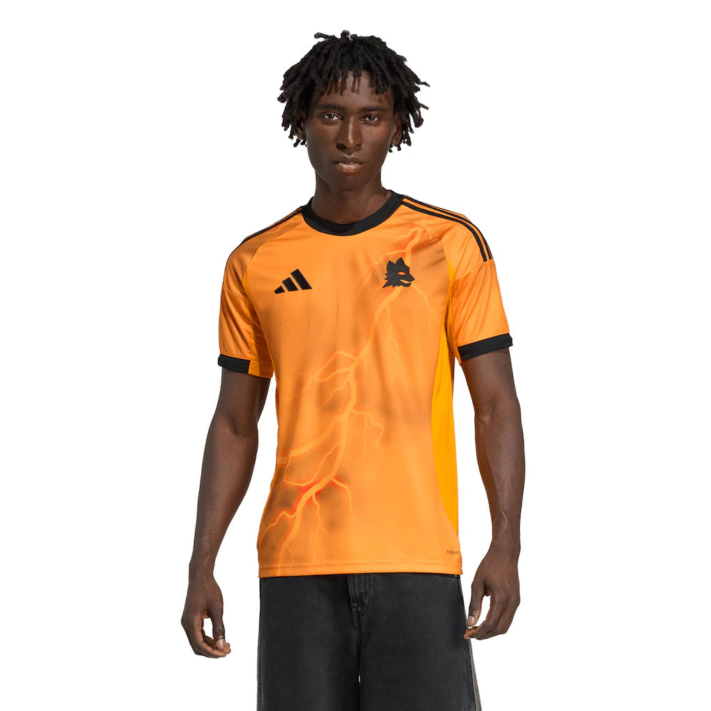 AS Roma adidas 2025/26 Away Replica Jersey - Orange
