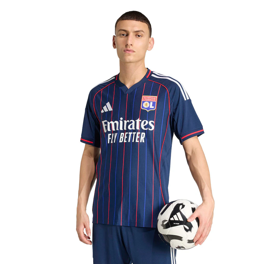 Olympique Lyonnais adidas 2025/26 Away Replica Jersey - Blue