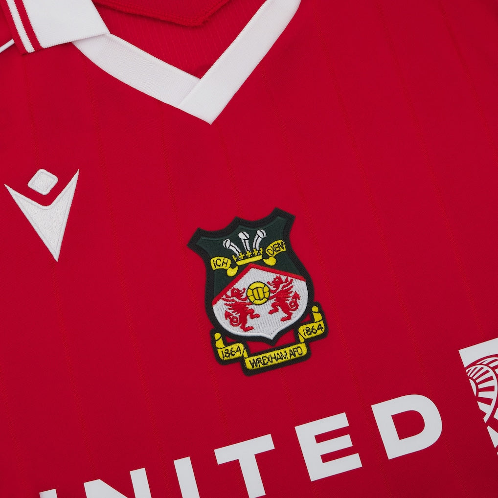 Wrexham Macron Youth 2025/26 Home Replica Jersey - Red