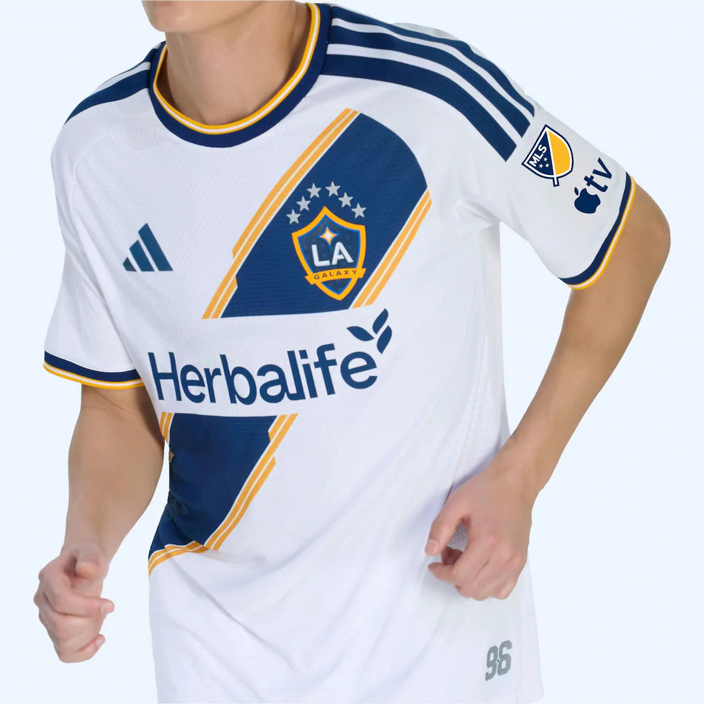LA Galaxy adidas 2026 The VeloCITY Kit On-Field Authentic Patch Jersey - White