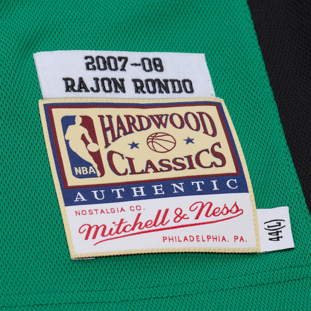 Rajon Rondo Boston Celtics Mitchell & Ness 2007-08 Hardwood Classics Authentic Jersey - Kelly Green