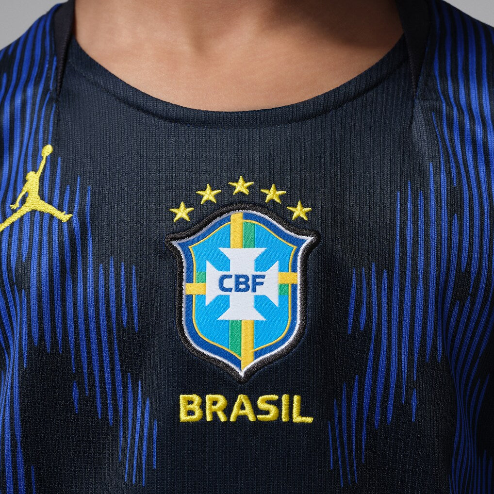 Brazil National Team Jordan Brand Preschool 2026 Dri-FIT Replica Jersey - Blue