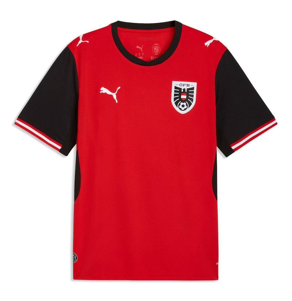 Austria National Team Puma 2026 Home Replica Jersey - Red