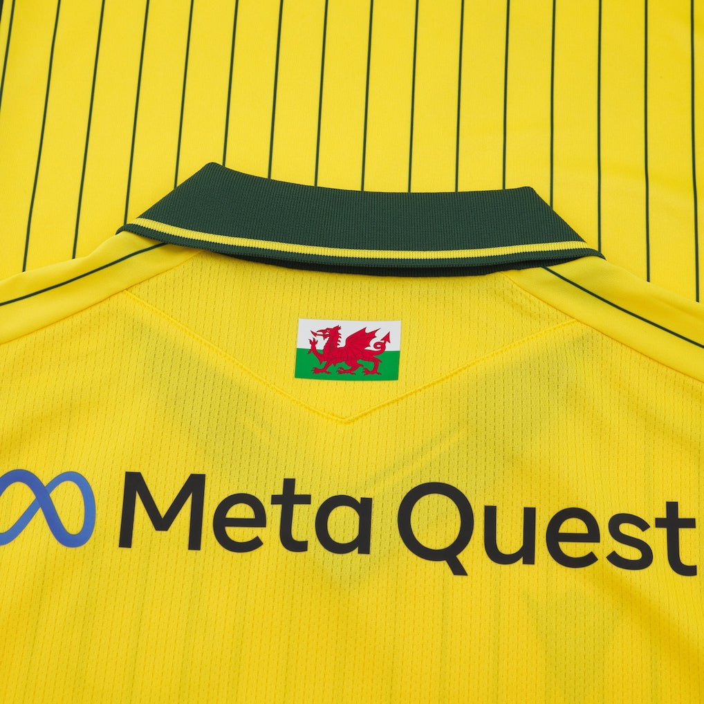 Macron Wrexham Male Adult Yellow MAC F25 Men's Replica Jersey